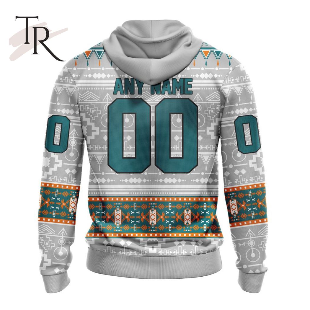 New 2025 NEW] ized NHL San Jose Sharks Special Native Design Custom Hoodie - Image 4